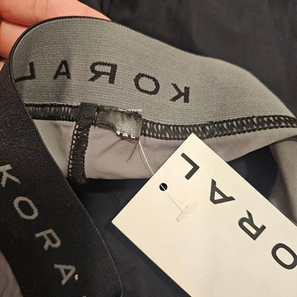 Men's Koral Black and Gray Compression Tights - Size L - Picture 2 of 9